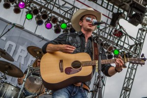 Corey Hager playing for the crowd at Country Night Lights 2015