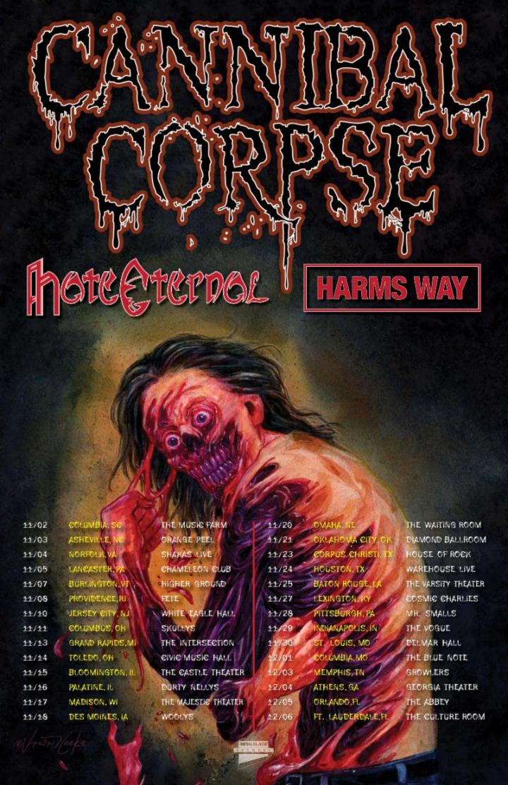 CANNIBAL CORPSE TOUR ADMAT DATES web